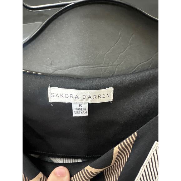 Brand new authentic Sandra Darren Chevron Dress, Size 6 For Women - Picture 2 of 4